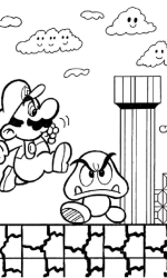 Super Mario Bross para Colorear